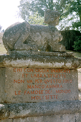 Tuinen van Bomarzo (Lazio, Itali), Gardens of Bomarzo (Lazio, Italy)