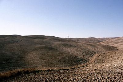 Heuvels in burchtstadjes in Toscane, Itali, Hills in Tuscany, Italy