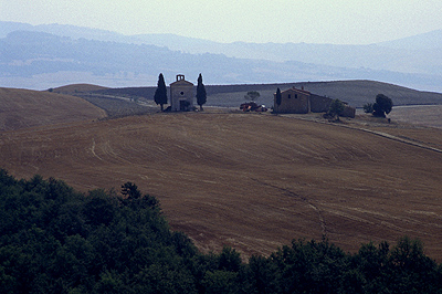 Kapel in Toscane, Itali, Chapel in Tuscany, Italy