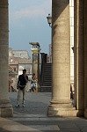 Uitzicht vanaf het Capitolijns museum (Rome); View from the portico of the Capitoline Museum