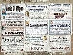 Rouwadvertenties in Gissi (Abruzzen, Italië); Mourning announcements in Gissi (Abruzzo, Italy)