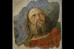 Hoofd van een profeet. Melozzo da Forli; Fresco by Melozzo da Forli, Rome, Italy