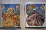Musicerende engelen. Ca. 1480. Melozzo da Forli; Frescoes by Melozzo da Forli, Rome, Italy
