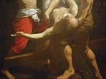 Guido Reni, kruisiging van Petrus, detail (Rome).; Guido Reni, Crucifixion of St Peter (Rome)