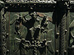 Bronzen deur. Basilica di San Zeno, Verona; Basilica of San Zeno (San Zenone), Verona