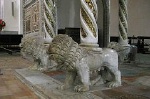 Evangeliekansel (Ravello, Campani, Itali).; Pulpit of the Gospels (Ravello, Campania, Italy.