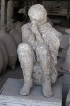 Gipsafgietsel, Pompeii; Cast of a mule-driver, Pompeii, Campania, Italy