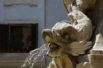 Fontein van het Pantheon, Rome, Itali; Fountain of the Pantheon, Rome, Italy