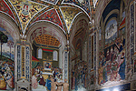 Libreria Piccolomini, Dom van Siena, Italië; Libreria Piccolomini, Siena Cathedral, Italy