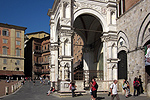 Palazzo Pubblico, Il Campo, Siena, Toscane, Italië; Palazzo Pubblico, Il Campo, Siena, Tuscany, Italy