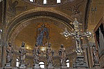 Iconostasis en absis, Basilica di S Marco, Veneti; Basilica di San Marco, Venice, Italy