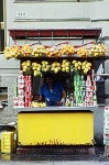 Granita-verkoper, Napels (Campani, Itali); Granita seller in Naples (Campania, Italy)