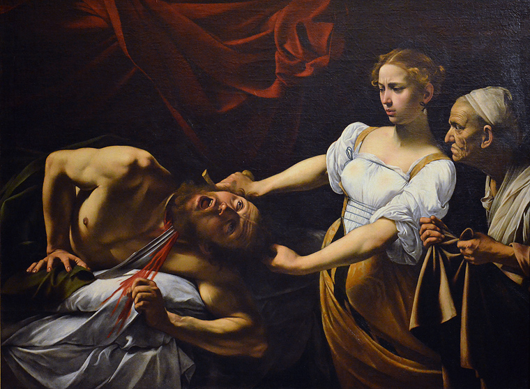 udith onthoofdt Holofernes, Caravaggio