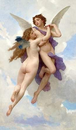 Amor en Psyche van Bouguereau