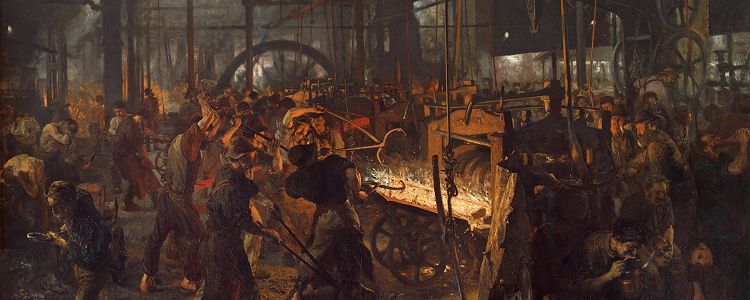 Adolph von Menzel, Eisenwalzwerk